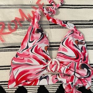 Retro inspired swim top